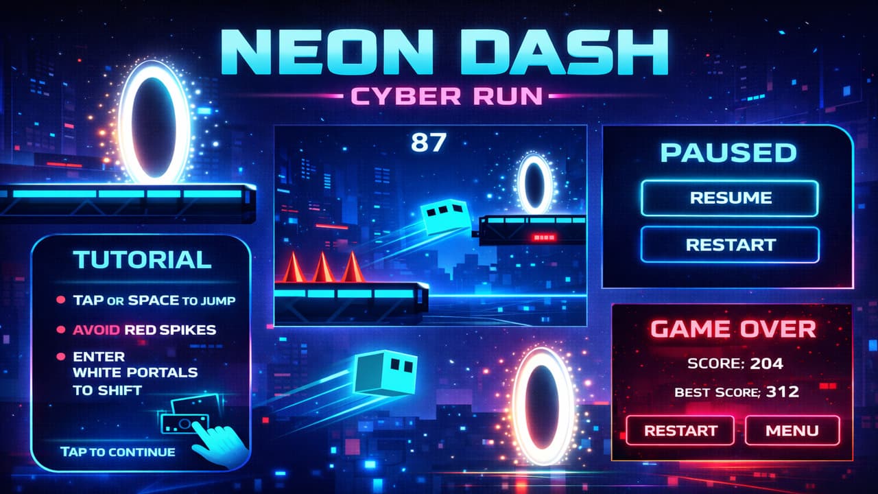Neon Dash: Cyber Run