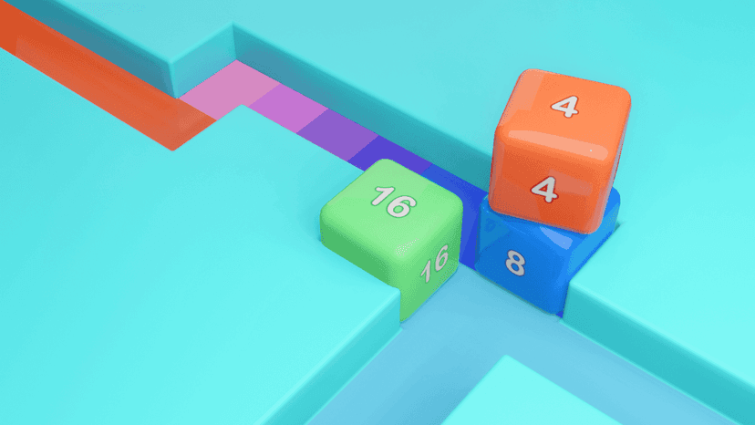 Maze Cube 2048