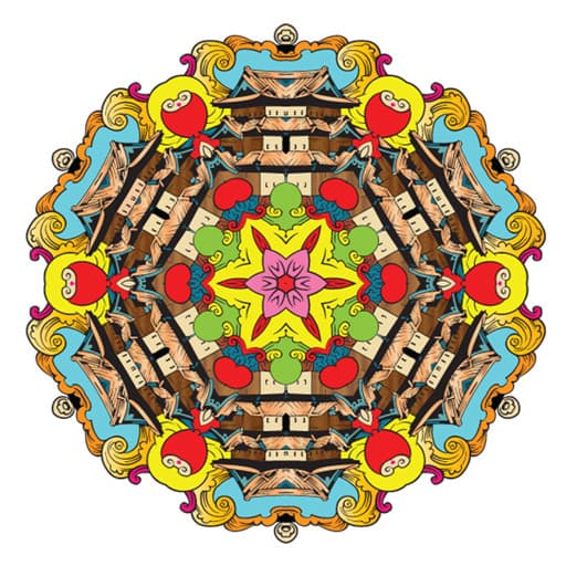 Mandala coloring book for adults and kids