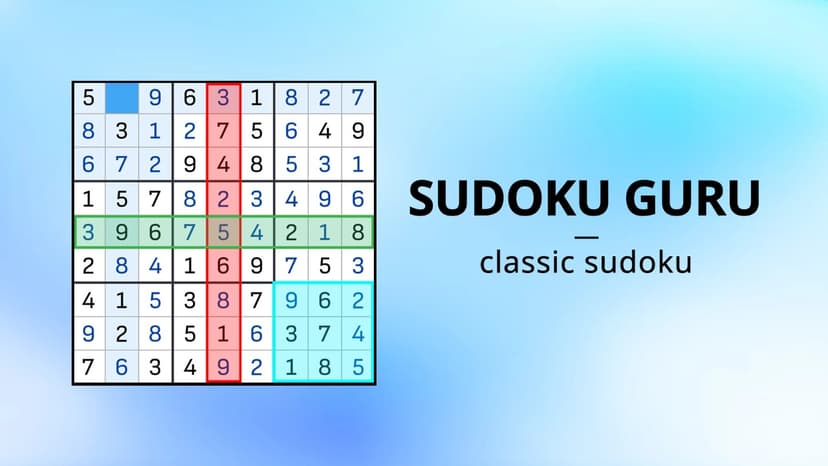 Sudoku Guru - classic sudoku