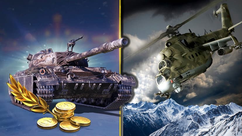 Strategy of war. Tanks and helicopters.