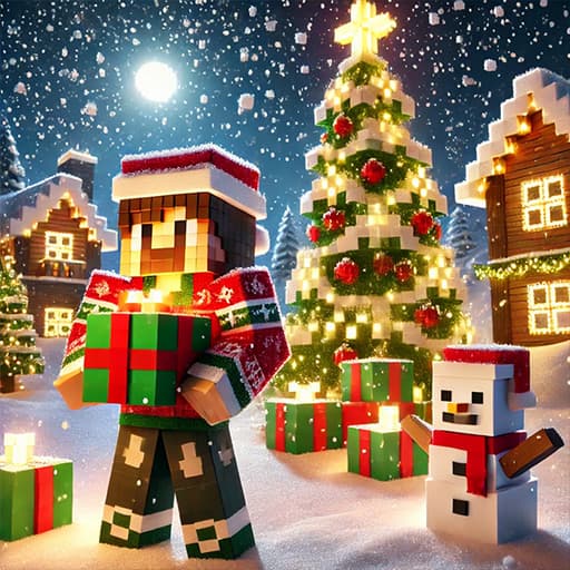 Minecraft Christmas Jigsaw: Festive Pixel Art Fun