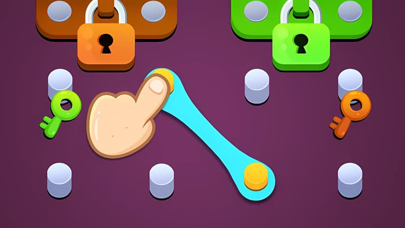 Move the rubber bands: Logic puzzle