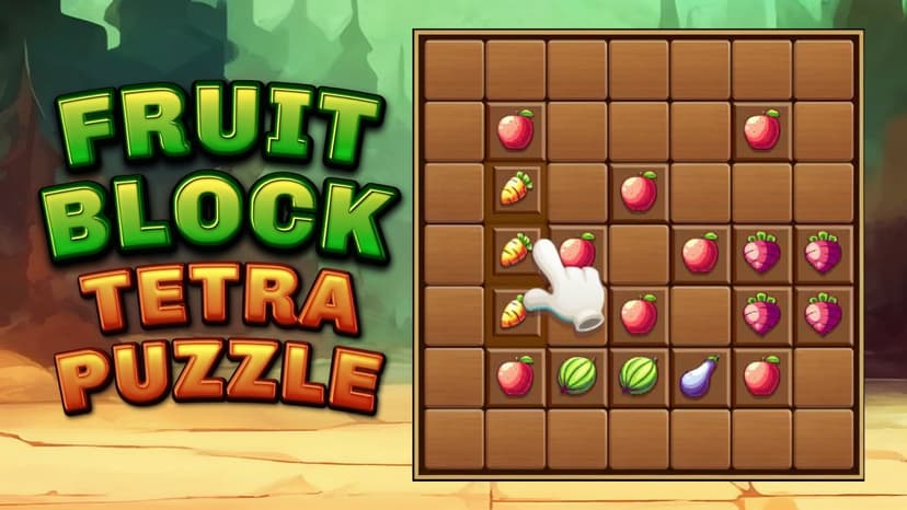 Fruit Block Tetra Puzzle