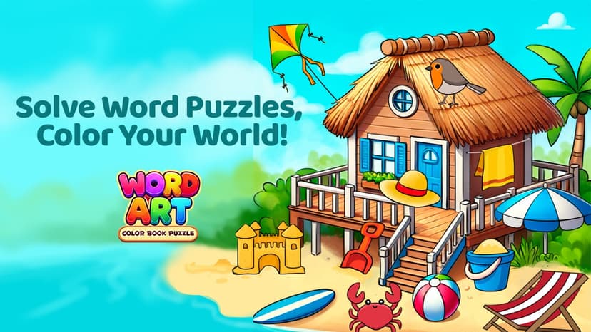 Word Art Color Book Puzzle