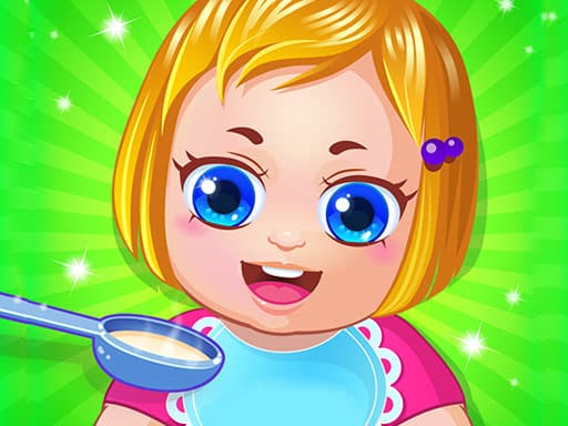 Sweet Baby Girl Cleanup Messy School
