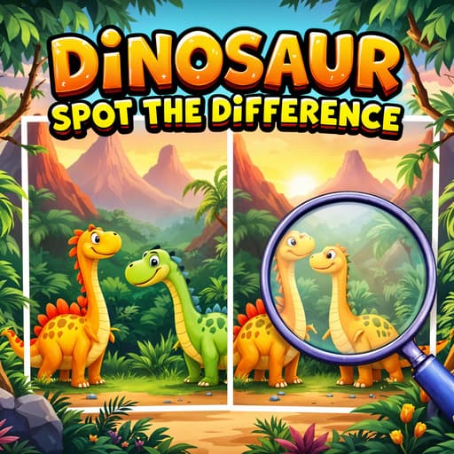 Dinosaur Spot The Difference
