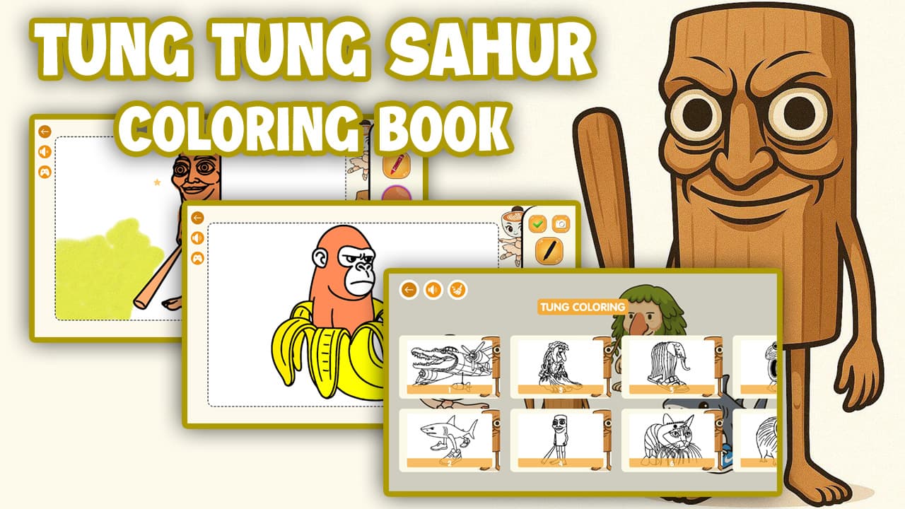 Tung Tung Sahur Coloring Book