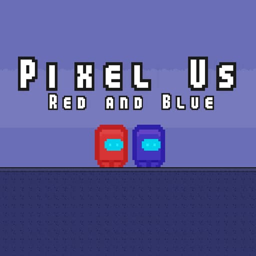 Pixel Us Red and Blue