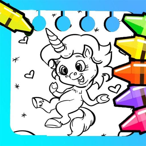 Magical Unicorn Coloring Pages